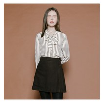숲 타이넥 스트라이프 블라우스(SV9LSC1)