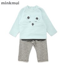 [밍크뮤] (유아) 곰돌이 상하복_3711261003
