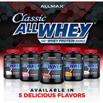 올맥스 유청단백질 파우더 2.27kg 5종 웨이 프로틴, 딸기맛