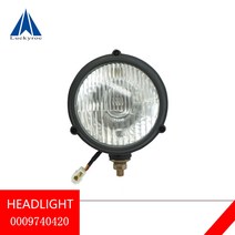린데 부품 지게차 헤드 라이트 0009740420 용 12v Linde Forklift, 노란색, 1600lm, h12