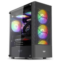 w DARKFLASH DK200 MESH RGB ADVANCED 강화유리 (블랙)