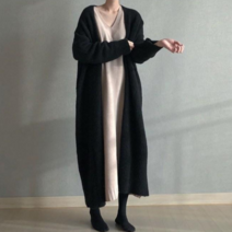 [엔젤디] 여성 오버 롱 가디건