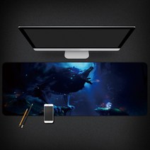 게임 오리와눈먼숲 굿즈 키보드 타자기 마우스 논슬립 데스크탑 패드 장패드, 오리와눈먼숲 패드 B타입 + 30X80CM + 3mm