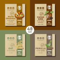 다현에프앤비(F&B) 푸드스토리5.6 무가당 넛츠바세트 4종, 1개