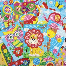 EVA 큐빅 모자이크 스티커 HN0012B 아기코끼리, 1개