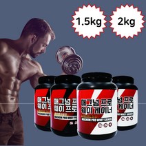 매그넘 프로 헬스보충제 단백질보충제 근육증가 프로틴 체중증가 게이너 1.5kg 2kg 대용량, 게이너(체중증가) 2kg 밀크 + 쿠키앤크림, 1개