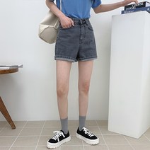 포디룩 (2c/S-L) 클레어 기본 심플 숏 청반바지