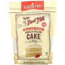 BOBS RED MILL VANILLA YELLOW CAKE MIX 19 OZ (539 G), 단색, 한 사이즈