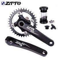 자전거크랭크 픽시크랭크 크랭크암 ztto 산악 자전거 ixf 크랭크 세트 단일 dics 104bcd 32t 34t 36t mtb Bicycle 크랭크 170mm bb 하단, 36t 블랙 크랭크셋