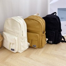 베이직 무지 백팩 캔버스 가방 3color