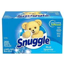 Snuggle 스너글 섬유유연 건조기시트 블루 스파클향 200매 4팩