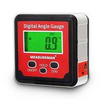 MEASUREMAN 디지털 레벨 각도기 경사계 마그네틱 레벨 각도계 각도계 홀드 기능 앵글 파인더 레벨 박스 각도 측정 도구 포함