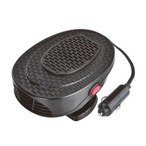 캠핑팬히터 전기 미니히터 벽히터 차박 미니온풍기 범용 안개 제거 car air 12v, 검은색