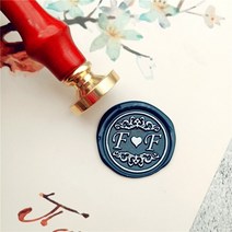 실링왁스인장 스탬프 우드 도장 씰링맞춤형 왁스 인감 스탬프 로고 이미지 씰링 청첩장 레트로 골동품, 23 Style 22 with handle
