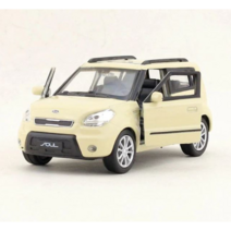 기아 쏘울 다이캐스트 베이지 화이트 1세대 모형 장식용 미니카 모델 1:36 Kia Soul