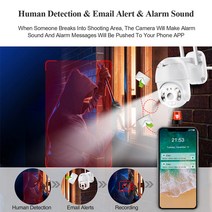 현관문CCTV 현관cctv무선 무선카메라 무선cctv Techage-1080P 3MP 무선 카메라 스피드 돔 PTZ IP 사람 탐, 05 3MP 12V1A 64GB_03 AU 플러그