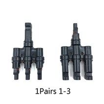 태광패널 태열 발전기 가정용 아파트 주택 미니 태 광 시스템 용 전지 패널 분기 병렬 커넥터 IP67 방수 남성 및 여성 1 쌍, 1pairs 1-3, 02 1pairs 1-3