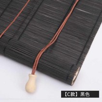 블라인드 승강 모기방지문커튼 일본식 권축 상하 대나무를 당겨 풍경 롤스크린 대나무발 뉴차이나스타일 다락방, T19-양면 프린팅 케이스 플러스