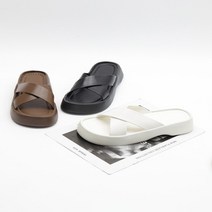 코지 알레스카 엑스자 스트랩 키높이 4cm 슬리퍼