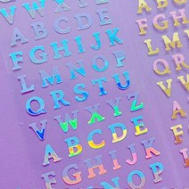 만타박스 반짝반짝 Half and Half Aurora 칼선 스티커, 단품