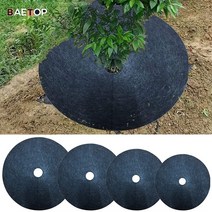 수목 보호대 보온재 나무 월동준비6 크기 부직포 뿌리 덮개 링 잡초 장벽 두꺼운 보호대, 42cm 8팩