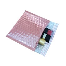 TailStar 안전봉투 50PCS 홀로그램 금속 버블 메일러 글 래 머 실버 음영 호 일 쿠션 웨딩 가방 패딩 봉투, [19] Rose gold15x13cm