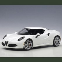 오토아트 AUTOART 알파로메오 4C WHITE 1:18 다이캐스트 자동차 피규어