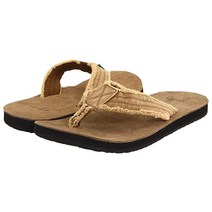 [미국정품] 342168 사눅 남성 쪼리 슬리퍼 Sanuk Fraid Not - Khaki