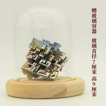 비스무트 무지개금속 비스무스 천연원석 비스무트결정 큐브, 연두색 A2042-122.5g