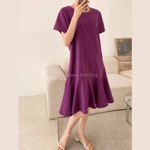 바캉스원피스패션 오버핏 린넨반팔원피스 휴가지옷