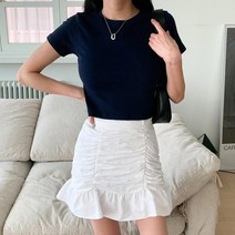 [다잇템] 여자 탱크 여름반팔 슬렌더 데일리 티셔츠