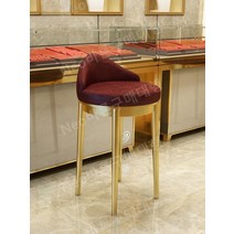 바체어 원목 홈바의자 높은의자 회전바텐의자 아일랜드 골드, 29x29x53cm, 블랙평직[스테인리스와이어드로잉가공]