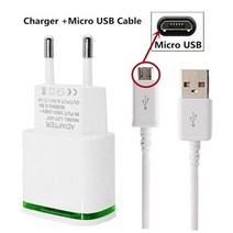 가성비 마이크로 USB 유럽 어댑터 LED 라이트 충전기 화웨이 p 스마트 플러스 2019 명예 10i 20i 7x 6x 5x, 05 EU 충전r and cable