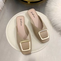 여성 20대 30대 패션화 보세 낮은굽 뮬구두 스타일 사무실용슬리퍼 _ 501209EA