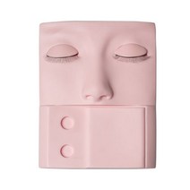 투명스모그라이딩마스크 눈썹 문신 연습 메이크업 보드 훈련 피부 실리콘 뷰티 아카데미 풀 페이스 입술 코 속눈썹 재사용 가능한 패드, 라이트 옐로우