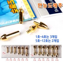 [붕어하늘] 핸드피싱 만능도래추/금추 교체용 오링/친환경 봉돌/납을 사용하지 않는 낚시추/분리형 고리추/, 핸드피싱 만능도래추(2호)