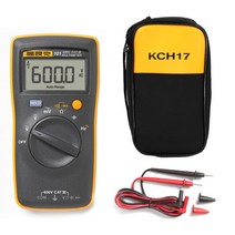 Fluke-101 AC / 전압 커패시터 전류 전압 자동/수동 커피저울 다기능 전압측정기미터 + 편리한 소프트 백, 01 Fluke 101 KCH12