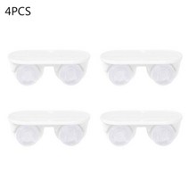 4pcs Adhesive Swivel Casters Universal Furniture Wheel Castor Directional Roller for Box Platform Trolley Chair Pully, 하얀색