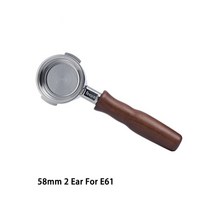 바텀리스 필터바스켓 핸들 18g 미포함 커피바스켓 5mm Barsetto/WELHOME/E61/ La Marzocco/Breville/ Nuova/Delonghi/커피 기계용 스테, [01] E61