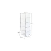 모자 나시보관 행잉수납장 5단 그레이 아이옷보관 옷정리박스 집안정리노하우 옷방정리 수납박스 속옷수납, 5단패브릭 그레이