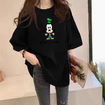 손드르 면티 여자 반팔 티셔츠 캐주얼 티셔츠 빅 사이즈 티셔츠 M-5XL