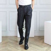 세컨에디션 린넨 쿠르카 블랙 데님 청바지