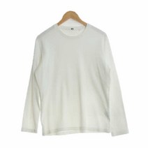 유니클로 화이트 면 롱슬리브티 남자 M [105] 0704