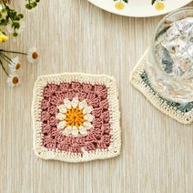 [모던하우스] L 스프링 크로쉐 티코스터 핑크