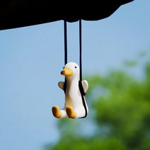 모던앳 그네타는 오리 자동차 인테리어 룸미러 꾸미기 스윙덕