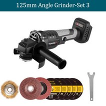 앵글 그라인더 125MM 마끼다 18V 배터리용 금속 및 목재 절단 폴리싱, Set6-8 액세서리