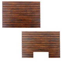 원목무늬 대형 플라스틱 발판 20mm(홈/일반) 화장실 현관 욕실 다용도, 발판대(일반), 1개