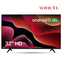 아이뉴 32인치 TV HD 스마트 TV 1등급 구글티비 안드로이드 11 넷플릭스 유튜브 HDR, 벽걸이 방문설치(상하브라켓포함)