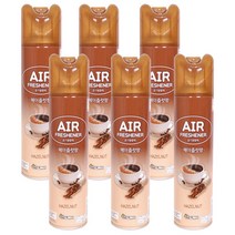 산도깨비 공기청향제 new 헤이즐넛향 방향제, 6개, 300ml