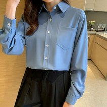 디애이치 심플 카라 3color 블라우스